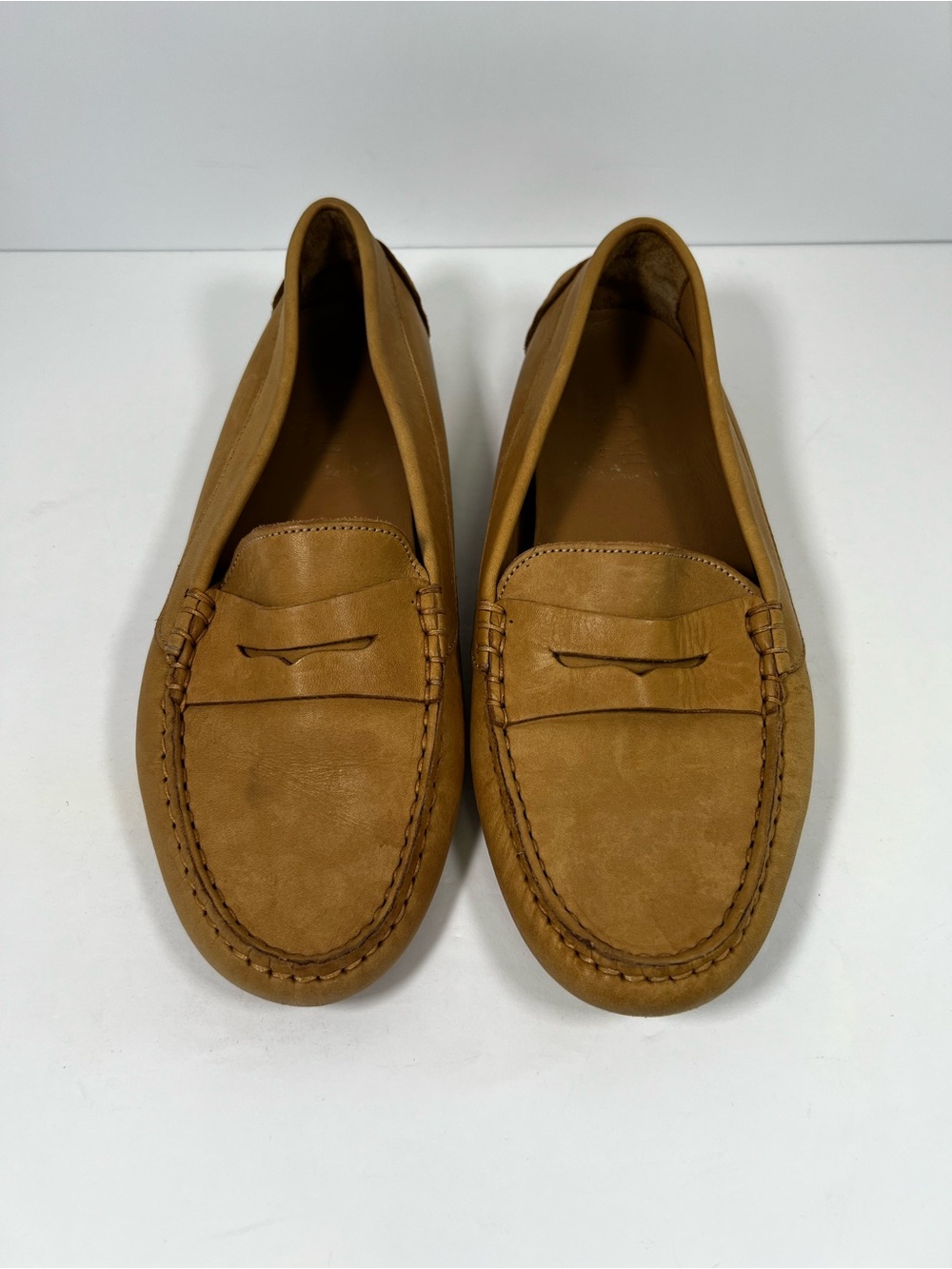 M.Gemi The Pastoso Tan Leather Driving Loafers Moccasins Women's Size 38 Italy